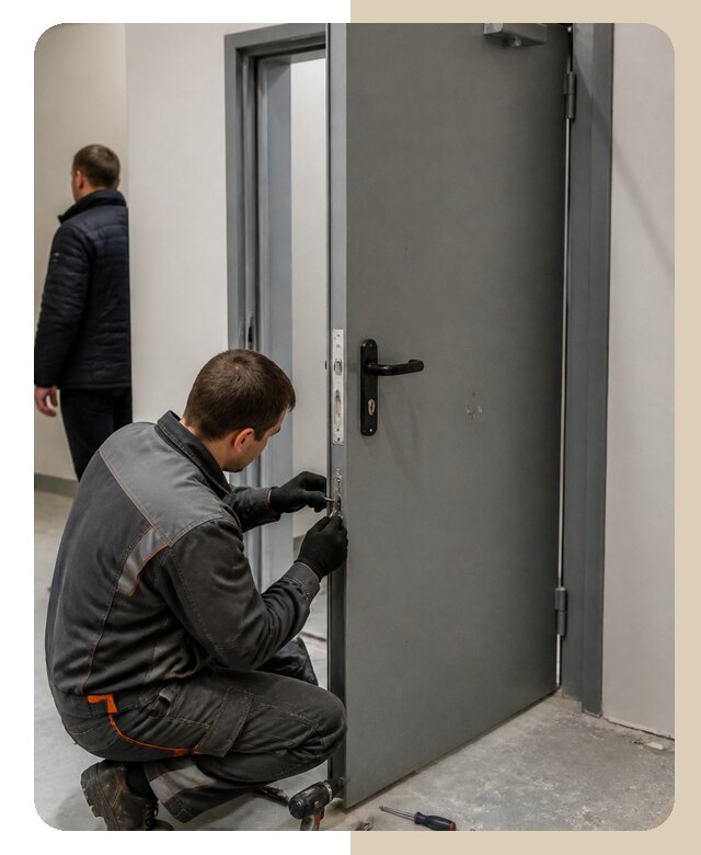 Ремонт противопожарной двери в Зеленодольске по цене 6728 р. | ДвериЛегко-Злн